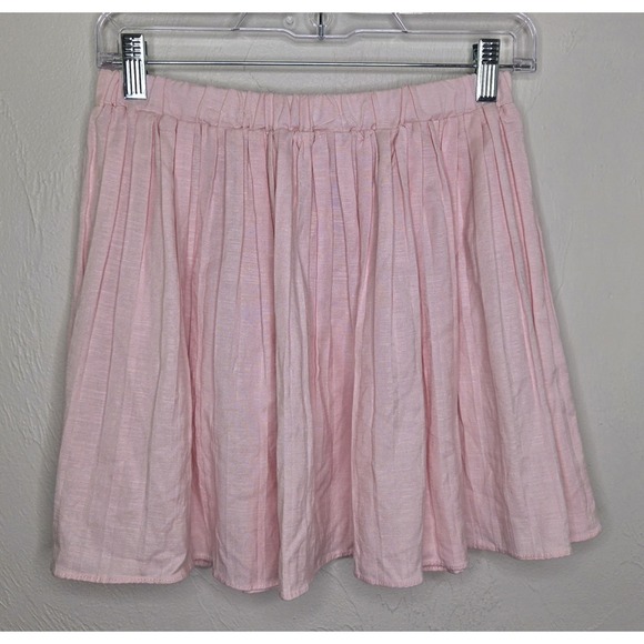 Sofie The Label Dresses & Skirts - NEW w/Tags Sofie The Label Pleated Skirt Women's Medium Pink Linen Blend Preppy